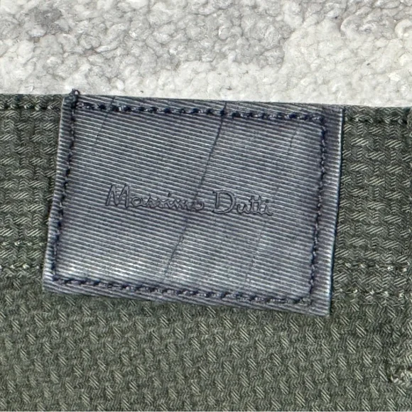 Massimo Dutti Men's Forest Green Slim Jeans - Picture 4 of 4